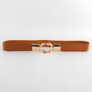 1Pcs Fashion Women's Belts PU Black White Waist Band Thin Elastic Waist Belt Dress Apparel Accessories cinturon mujer Hot Sale - Virtual Blue Store