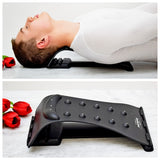KONGDY Multi-function Back Stretchering Massager Magic Lumbar&Neck Support Device Spinal Relaxation Chiropractic Pain Relief - Virtual Blue Store