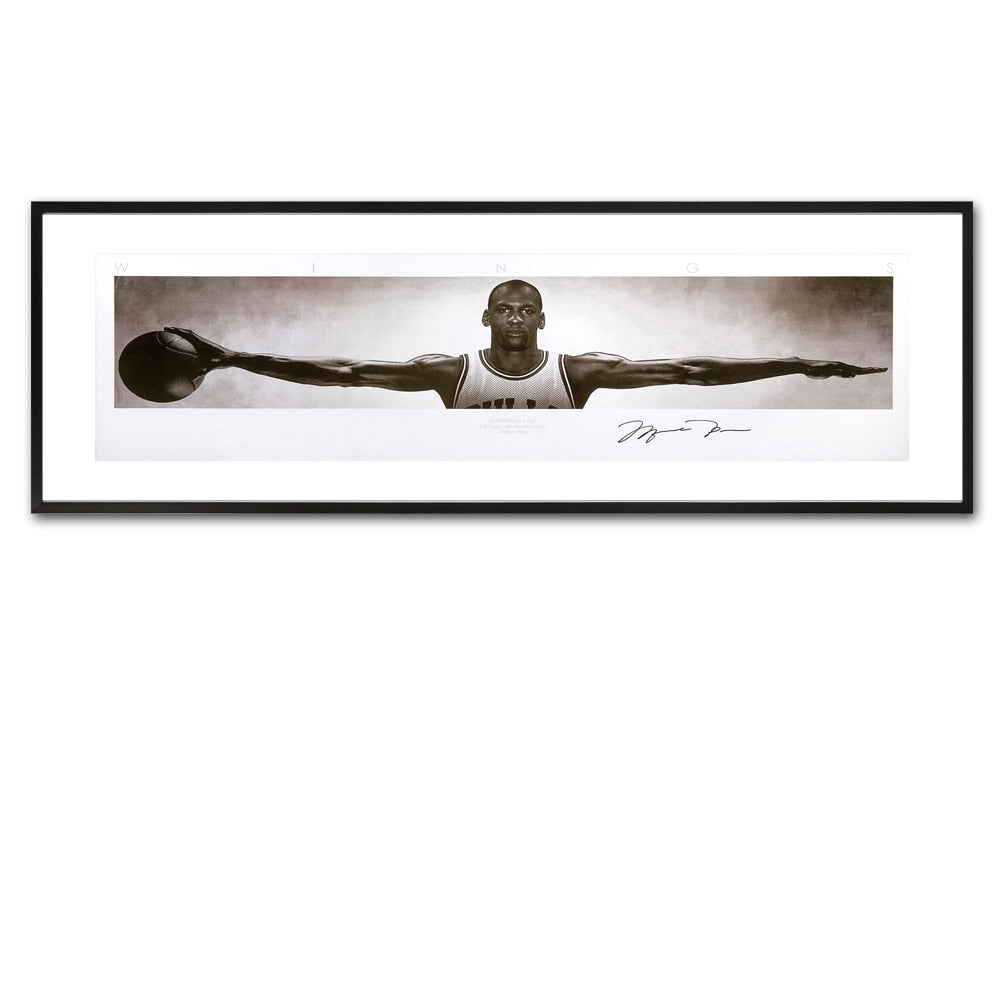 Modern Wall Art Canvas Pictures For Living Room Home Decor michael jordan wings autographed poster print canvas Painting - Virtual Blue Store