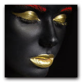 Contemplator Black African Nude Woman Oil Painting on Canvas Posters and Prints Scandinavian Wall Art Picture for living room - Virtual Blue Store