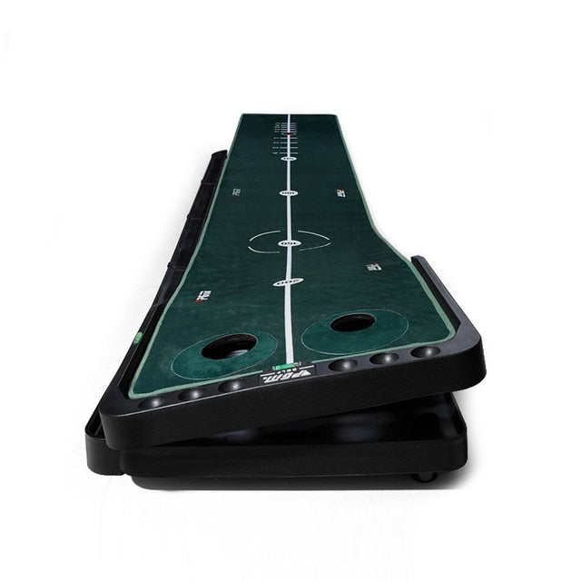 Pgm 3M Indoor Golf Putter Trainer Training Mat Golf Putter Adjustable Slope Green Putter Mini Golf Putting Green Mat - Virtual Blue Store