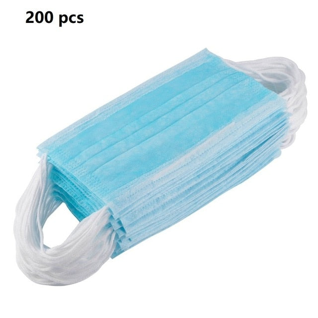 Disposable Masks 50/300pcs Mouth Mask 3-Ply Anti-Dust FFP3 FFP2 N95 Nonwoven Elastic Earloop Salon Mouth Face Masks - Virtual Blue Store