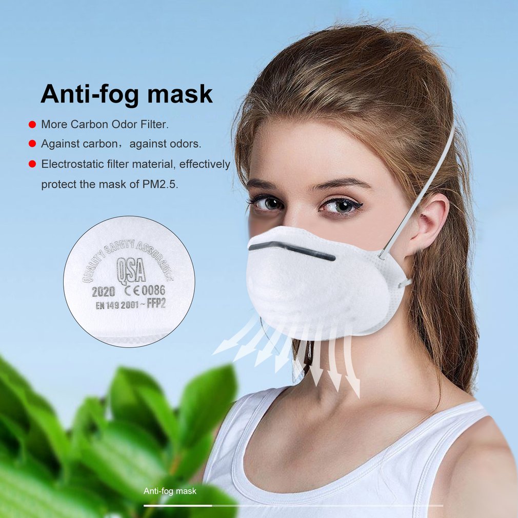 Disposable Masks 50/300pcs Mouth Mask 3-Ply Anti-Dust FFP3 FFP2 N95 Nonwoven Elastic Earloop Salon Mouth Face Masks - Virtual Blue Store