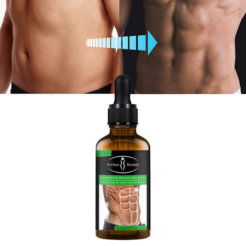 30ML Powerful Abdominal Muscle Essence Oil Stronger Muscle Strong Anti Cellulite Burn Fat Product Weight Loss Essence Oil Men - Virtual Blue Store