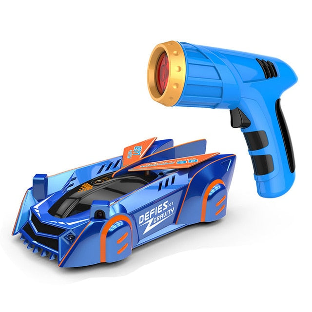 Air Hogs Zero Gravity Laser-Guided Real Wall Climbing Remote Control Race Car Radical Racers Wall Climbing Rc Car - Virtual Blue Store