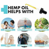 Organic Hemp Seed CBD Oil Essential Oils Herbal Drops 50000mg Relieve Stress Massage Body Care Pain Relief Improve Sleep 30ml - Virtual Blue Store