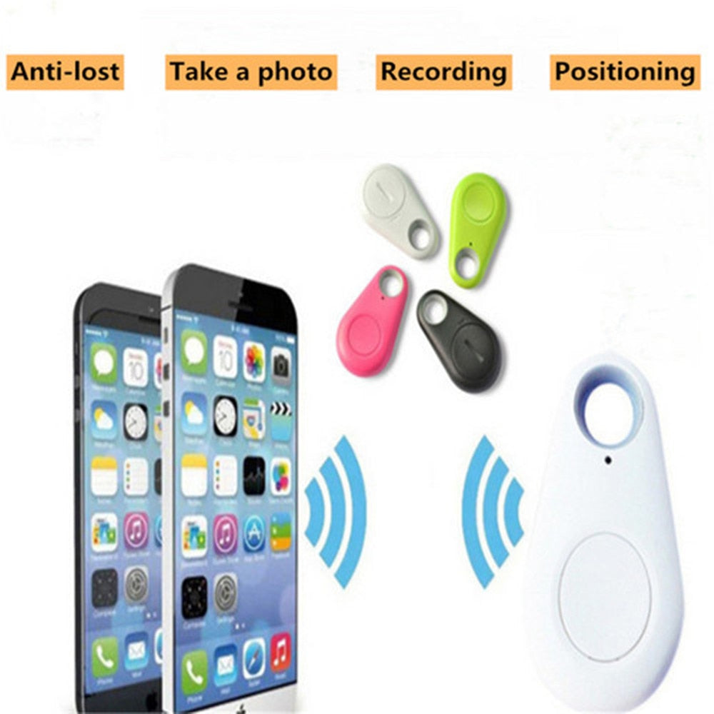 Pets Smart Mini GPS Tracker Anti-Lost Waterproof Bluetooth Tracer For Pet Dog Cat Keys Wallet Bag Kids - Virtual Blue Store