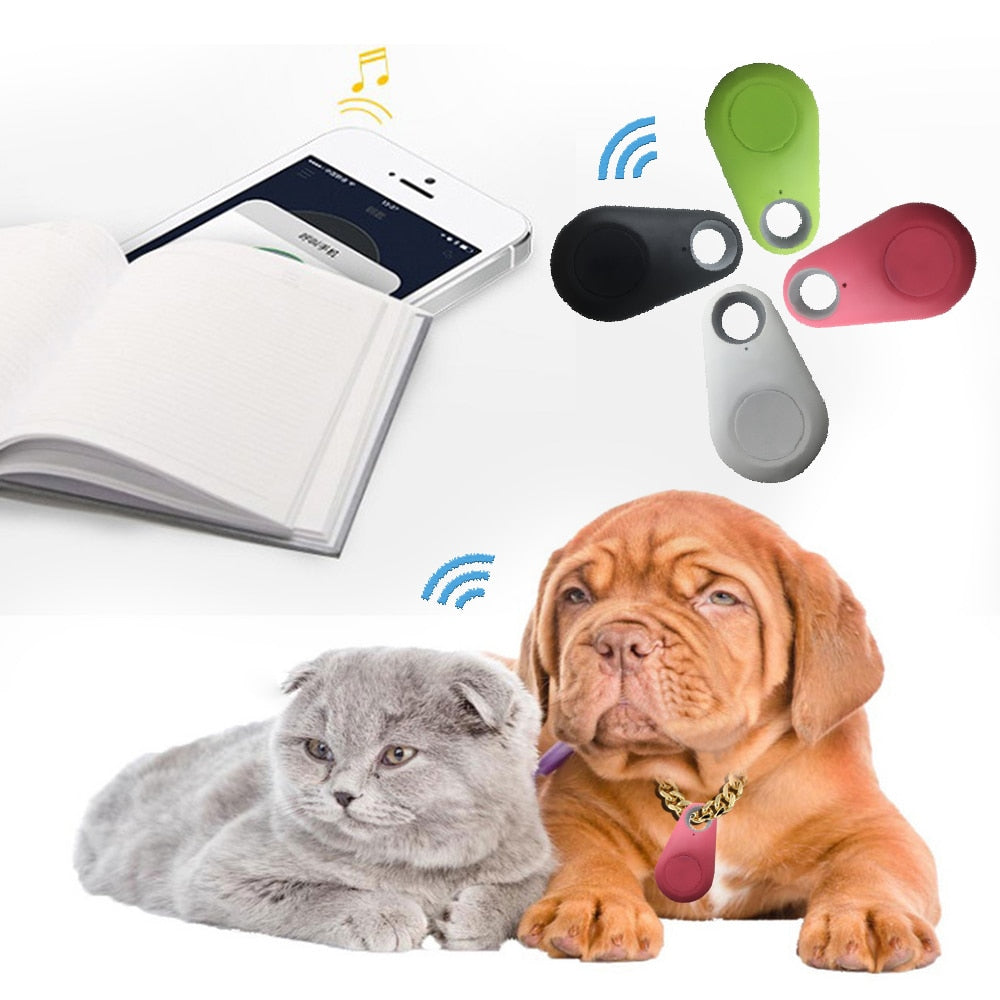 Pets Smart Mini GPS Tracker Anti-Lost Waterproof Bluetooth Tracer For Pet Dog Cat Keys Wallet Bag Kids - Virtual Blue Store