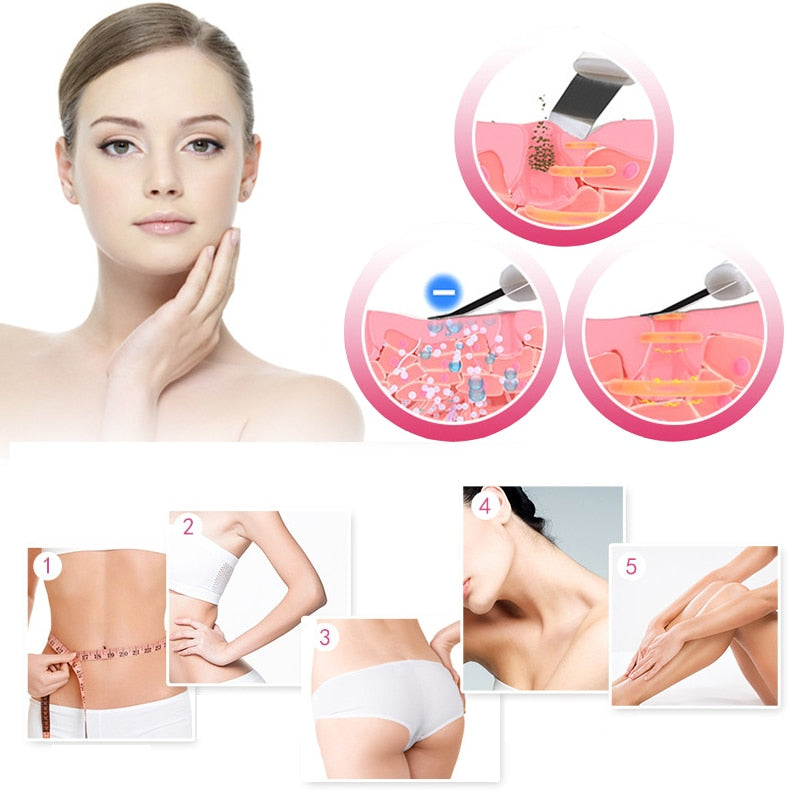 Ultrasonic EMS Body Slimming Massager Ultrasound Cavitation Weight Loss Machine Anti Cellulite Fat Burner Galvanic Infrared - Virtual Blue Store