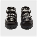 QWEDF 2019 Summer Women's Sandals Platform Women's Shoes ins Hot Sponge Cake Old Shoes Rivets Baotou Trekking Shoes Flats G3-100