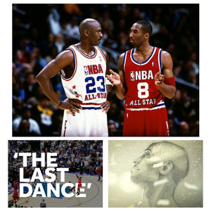 CANVAS Painting Moive NEW Sport 2020 The Last Dance Michael Jordan VS Dear Basketball Kobe Bryant All Star Game Poster Wall Art - Virtual Blue Store