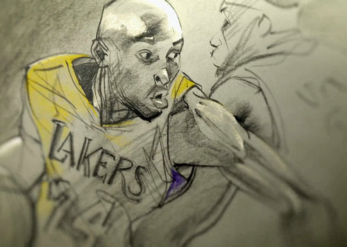 CANVAS Painting Moive NEW Sport 2020 The Last Dance Michael Jordan VS Dear Basketball Kobe Bryant All Star Game Poster Wall Art - Virtual Blue Store