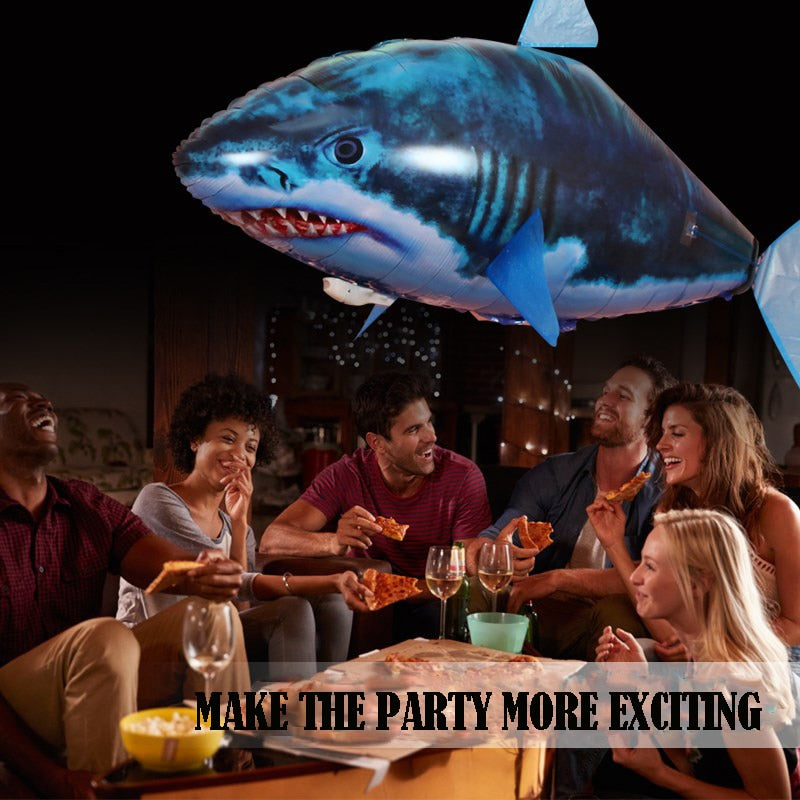 Remote Control Shark Toys Air Swimming Fish Infrared RC Flying Air Balloons Nemo Clown Fish Kids Toys Gifts Party Decoration - Virtual Blue Store
