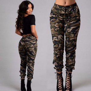 New Fashion Plus Size Womens Camouflage Army Skinny Fit Stretchy Jeans Jeggings Trousers 2XL Streetwear - Virtual Blue Store