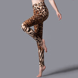 YSDNCHI New Stripe Leopard Print Leggings Women High Waist Legings Work Out Legging Sporting Push Up Trousers Fitness Leggins - Virtual Blue Store