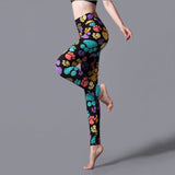 YSDNCHI New Stripe Leopard Print Leggings Women High Waist Legings Work Out Legging Sporting Push Up Trousers Fitness Leggins - Virtual Blue Store