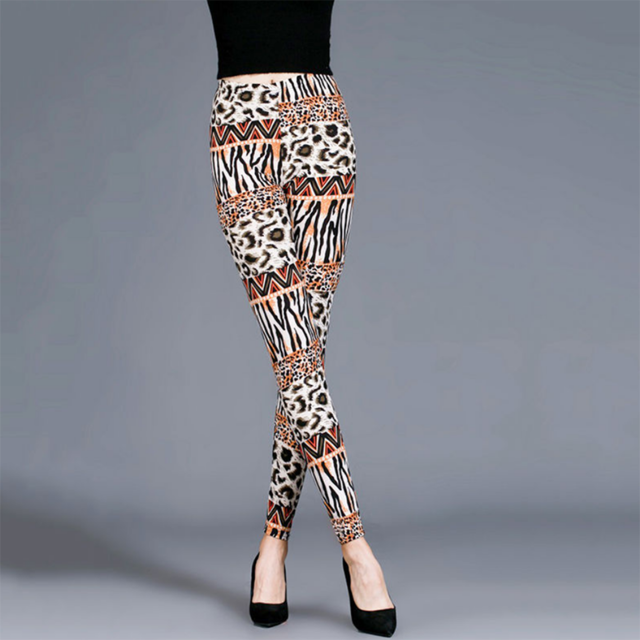 Generic Letter Leopard Print Trouser Leggings For Women Fitness Push Up  Work Out Stretch Satin Skin Leggings Pants Leggins Cortos Mujer