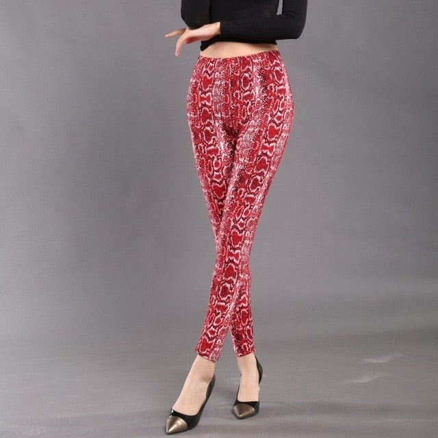 YSDNCHI New Stripe Leopard Print Leggings Women High Waist Legings Work Out Legging Sporting Push Up Trousers Fitness Leggins - Virtual Blue Store