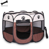 Portable Folding Pet tent Dog House Cage Dog Cat Tent Playpen Puppy Kennel Easy Operation Octagon Fence 2810