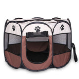Portable Folding Pet tent Dog House Cage Dog Cat Tent Playpen Puppy Kennel Easy Operation Octagon Fence 2810 - Virtual Blue Store