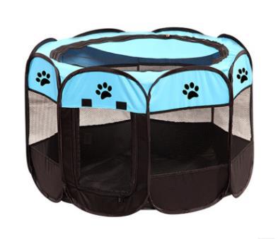 Portable Folding Pet tent Dog House Cage Dog Cat Tent Playpen Puppy Kennel Easy Operation Octagon Fence 2810 - Virtual Blue Store