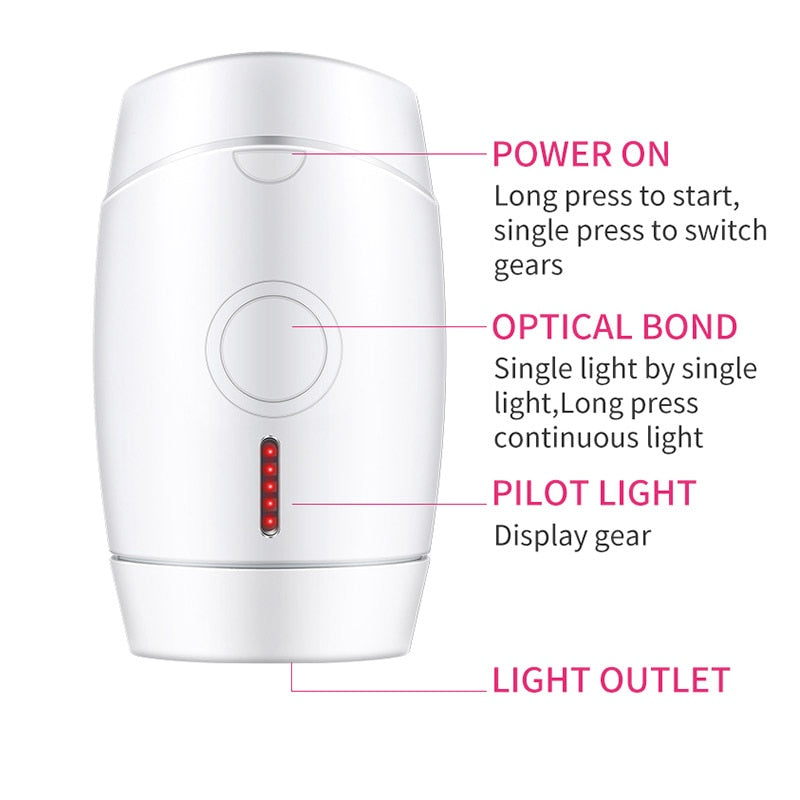 Laser Epilator 800000 Flash Professional Permanent Ipl Hair Removal Photoepilator Home Light Pulses Depilatory whole Body Face - Virtual Blue Store