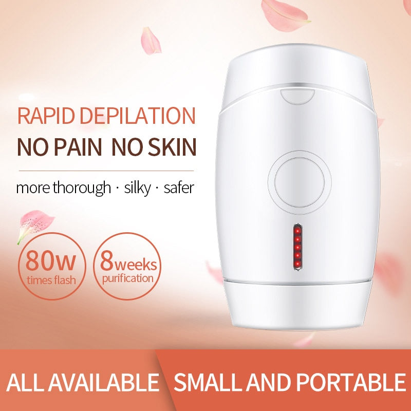 Laser Epilator 800000 Flash Professional Permanent Ipl Hair Removal Photoepilator Home Light Pulses Depilatory whole Body Face - Virtual Blue Store