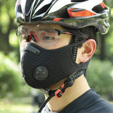 10pcs Fashion Scarf Cotton Activated Pm2.5 Outdoor Unisex Filter Face Maskswashable And Reusable Maske - Virtual Blue Store