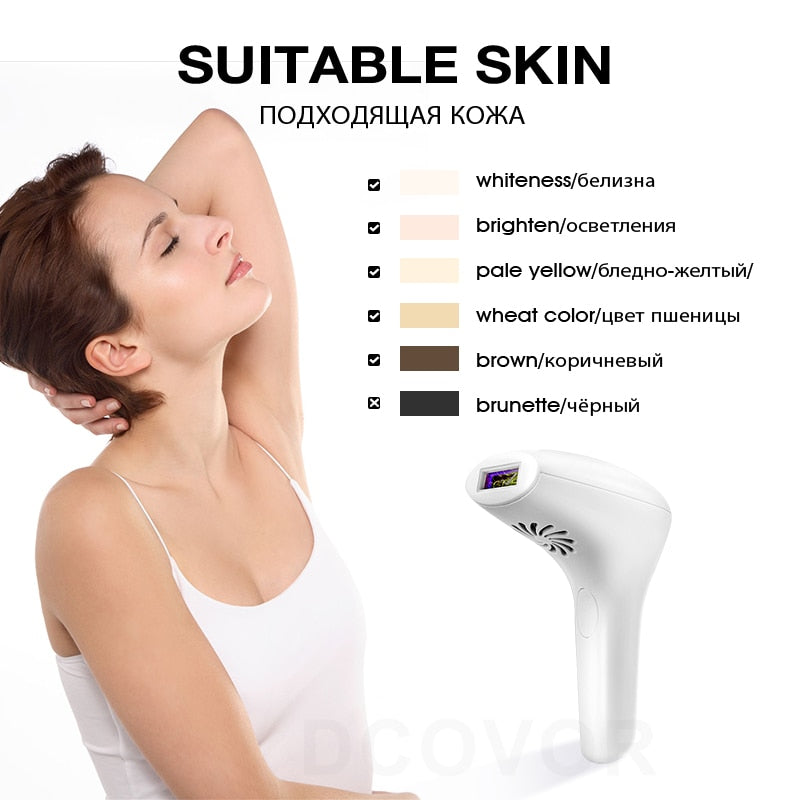 999999 Flashes  New Laser Epilator Permanent IPL Photoepilator Hair Removal depiladora Painless electric Epilator - Virtual Blue Store