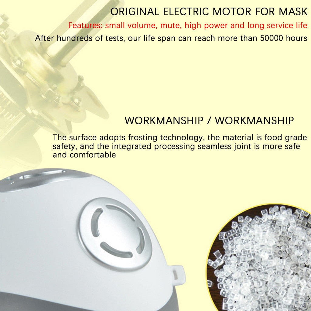 Smart Electric and Air Purification Respirator Automatic Fresh Air Respirator outdoor safety Mouth-muffle WILL NOT FOG UP YOUR GLASSES - Virtual Blue Store