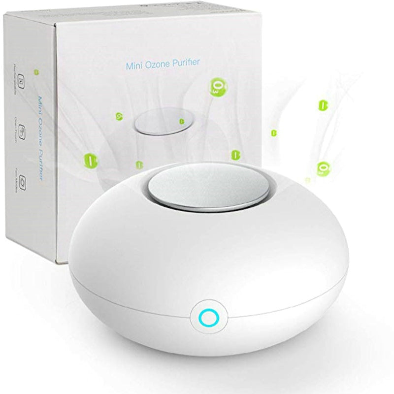 RIGOGLIOSO Mini Ozone Generator Deodorizer Air Purifier USB Rechargeable fridge Purifier Portable air Small Space Clear Odor - Virtual Blue Store