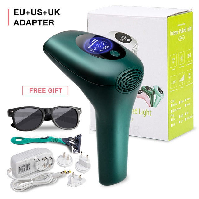 999999 Flashes  New Laser Epilator Permanent IPL Photoepilator Hair Removal depiladora Painless electric Epilator - Virtual Blue Store