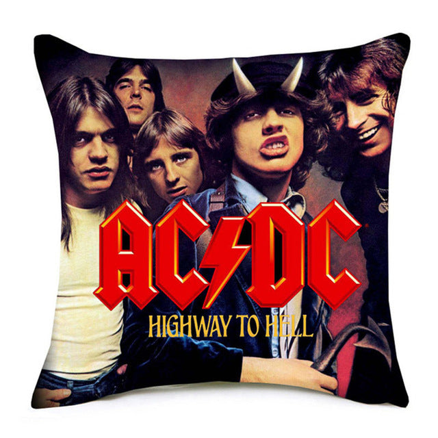 Super Star Peace Love& Music 1969 Cushion Cover Rock & Roll Home Decor Pillow Case Cojines Decorativos Para Sofa Pillow Cover - Virtual Blue Store