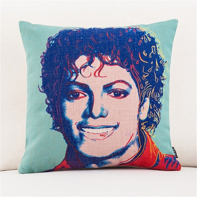 Super Star Peace Love& Music 1969 Cushion Cover Rock & Roll Home Decor Pillow Case Cojines Decorativos Para Sofa Pillow Cover - Virtual Blue Store