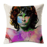 Super Star Peace Love& Music 1969 Cushion Cover Rock & Roll Home Decor Pillow Case Cojines Decorativos Para Sofa Pillow Cover - Virtual Blue Store