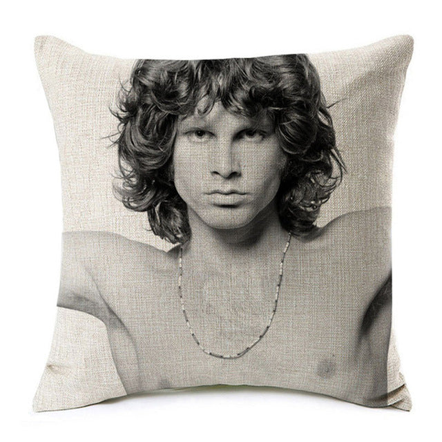 Super Star Peace Love& Music 1969 Cushion Cover Rock & Roll Home Decor Pillow Case Cojines Decorativos Para Sofa Pillow Cover - Virtual Blue Store