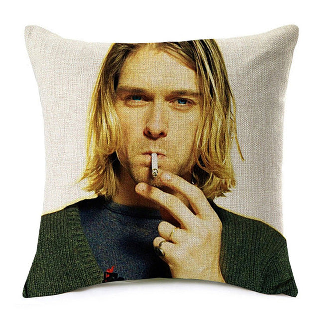 Super Star Peace Love& Music 1969 Cushion Cover Rock & Roll Home Decor Pillow Case Cojines Decorativos Para Sofa Pillow Cover - Virtual Blue Store