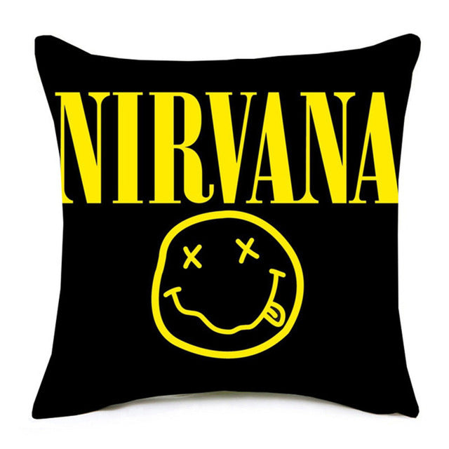 Super Star Peace Love& Music 1969 Cushion Cover Rock & Roll Home Decor Pillow Case Cojines Decorativos Para Sofa Pillow Cover - Virtual Blue Store