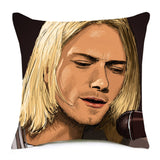 Super Star Peace Love& Music 1969 Cushion Cover Rock & Roll Home Decor Pillow Case Cojines Decorativos Para Sofa Pillow Cover - Virtual Blue Store