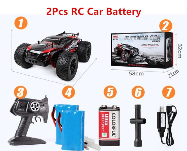 New Durable Racing RC Car 4WD 2.4G 1:10 Full-ratio Four-wheel 30-35KM Remote Control Car High-speed RC Drift Car Buggy Truck - Virtual Blue Store