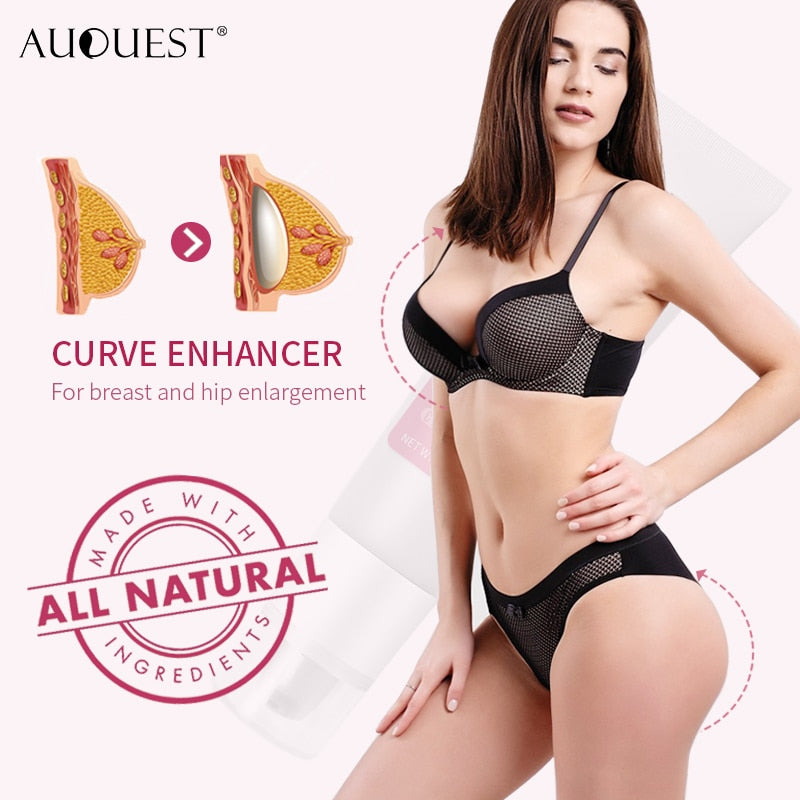 AuQuest Breast Butt Enhancer Skin Firming and Lifting Body Cream Elasticity Breast Hip Enhancement Cream Busty Sexy Body Care - Virtual Blue Store
