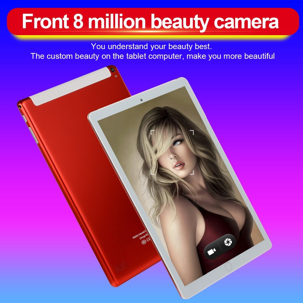 New WiFi Tablet PC 10.1Inch Ten Core 4G Network Android 7.1 Arge 2560*1600 IPS Screen Dual SIM Dual Camera Rear Androids Tablet - Virtual Blue Store