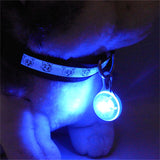 LED Flashlight Collar Dog Guide Lights Pet Night Safety Glowing Pendant Necklace Pet Luminous Bright Glowing Collar NO Battery