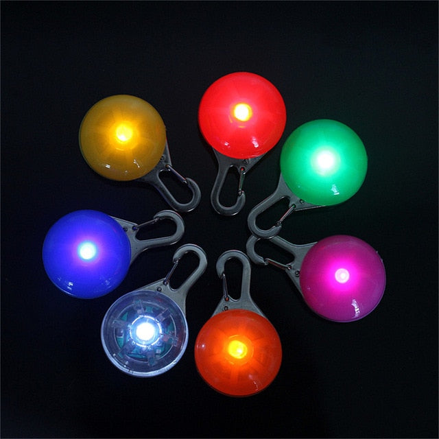 LED Flashlight Collar Dog Guide Lights Pet Night Safety Glowing Pendant Necklace Pet Luminous Bright Glowing Collar NO Battery - Virtual Blue Store
