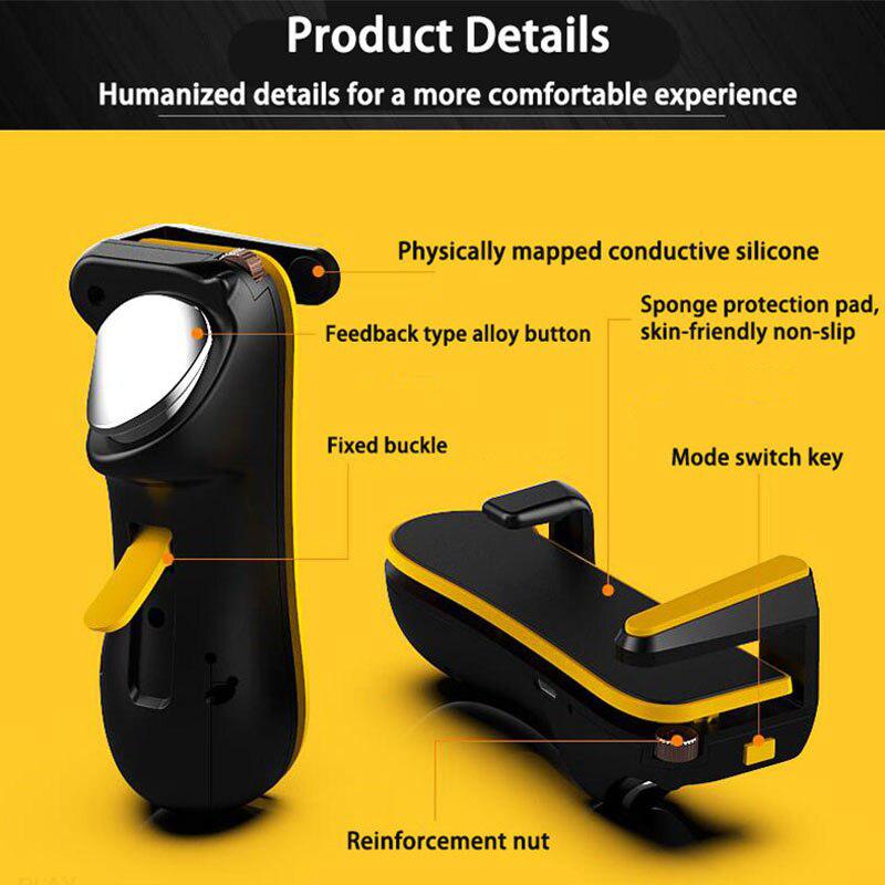 PUBG Trigger Controller Gamepad For Ipad Tablet Capacitance L1R1 Aim Button Joystick Grip For Mobile Phone FPS Game Accessories - Virtual Blue Store