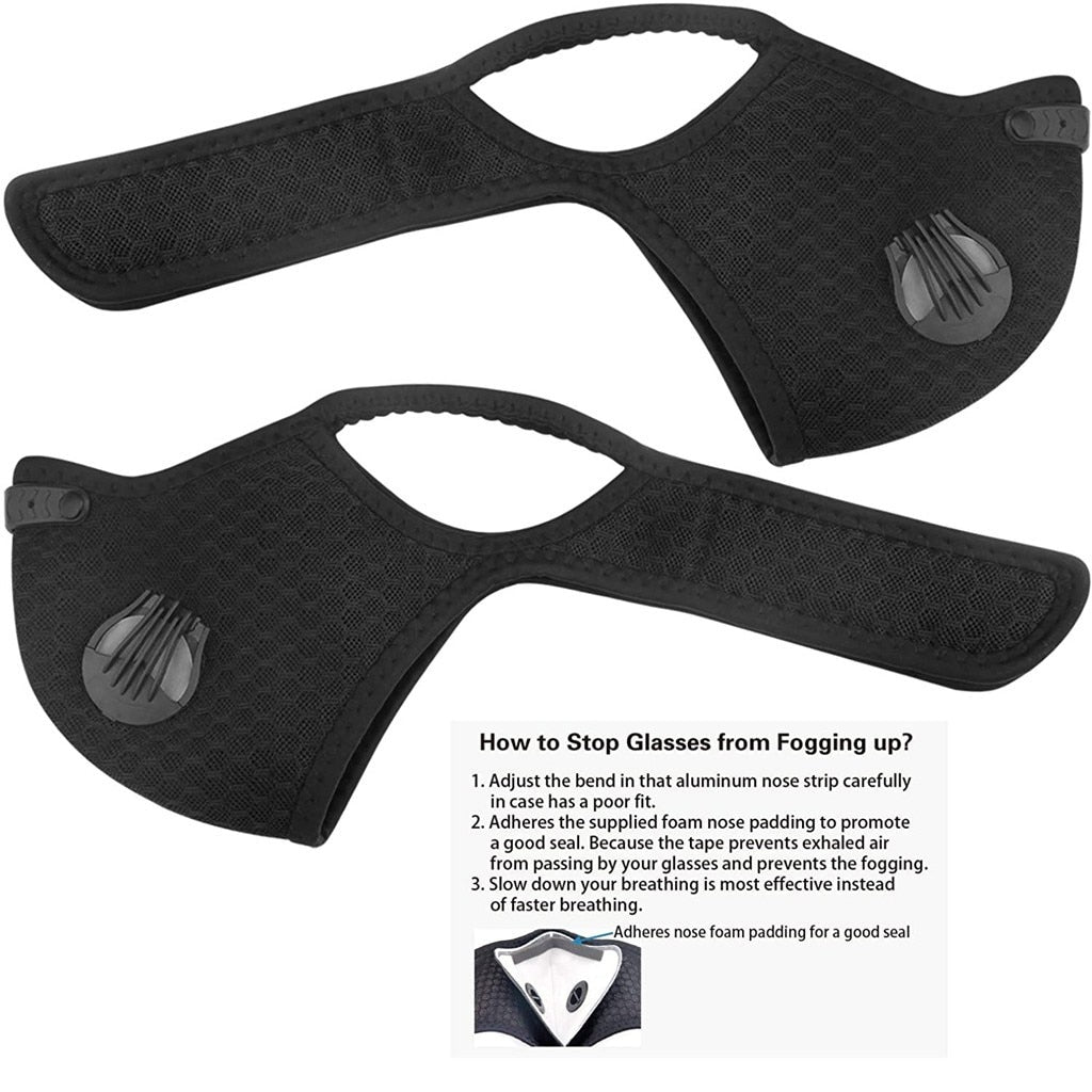 Face Mask Cycling masks masque Scarf Activated Carbon PM2.5 Outdoor Mouth Mask Unisex Face Mask Protection Mask Tops 0518 - Virtual Blue Store