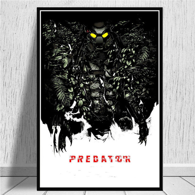 Arnold Schwarzenegger The Predator Monster Movie Poster And Prints Art Canvas Wall Pictures For Living Room Home Decor - Virtual Blue Store