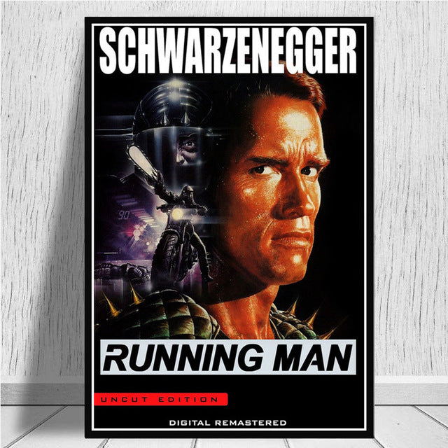 Arnold Schwarzenegger The Predator Monster Movie Poster And Prints Art Canvas Wall Pictures For Living Room Home Decor - Virtual Blue Store