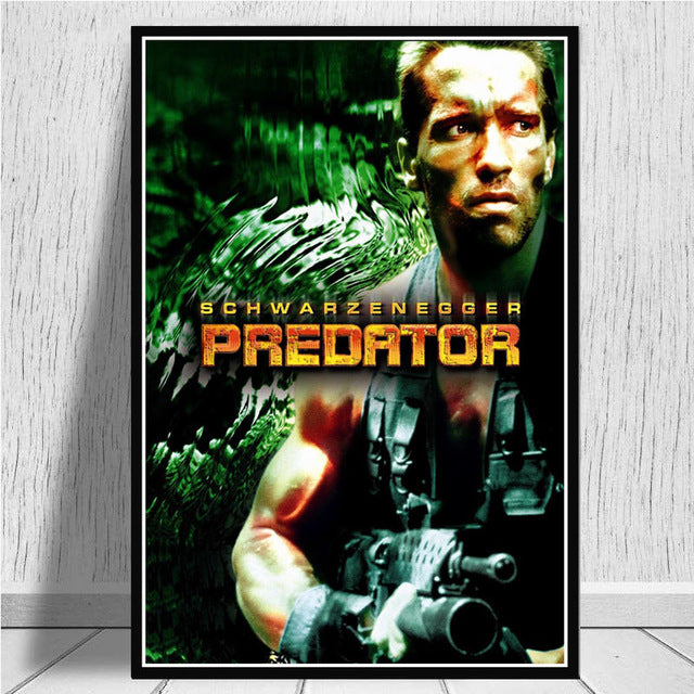 Arnold Schwarzenegger The Predator Monster Movie Poster And Prints Art Canvas Wall Pictures For Living Room Home Decor - Virtual Blue Store