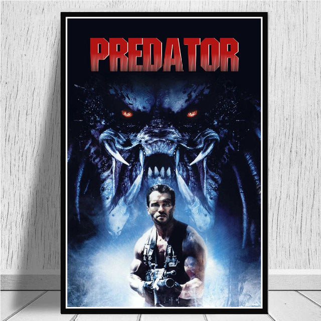 Arnold Schwarzenegger The Predator Monster Movie Poster And Prints Art Canvas Wall Pictures For Living Room Home Decor - Virtual Blue Store